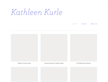 Tablet Screenshot of kathleenkurle.com